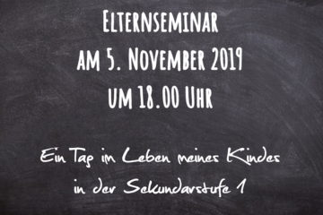 Ankündigung Elternseminar